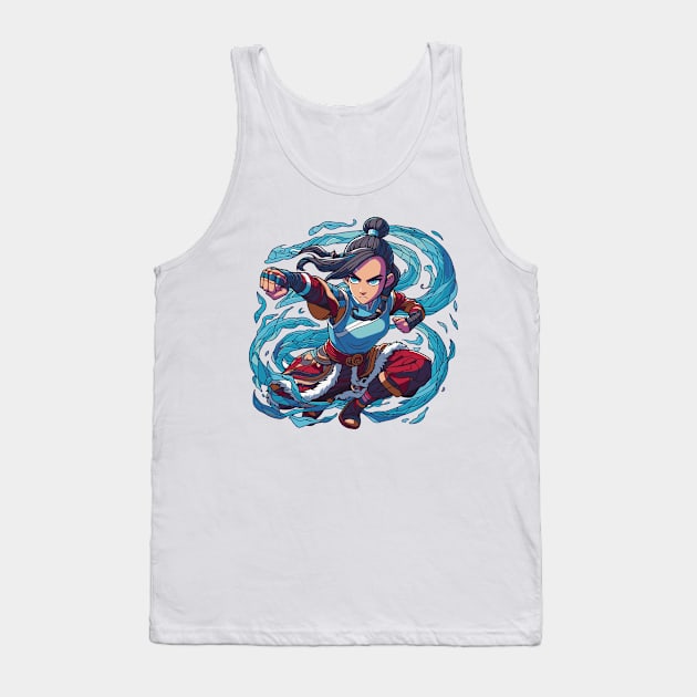 katara water tribe in battle position Tank Top by whatyouareisbeautiful